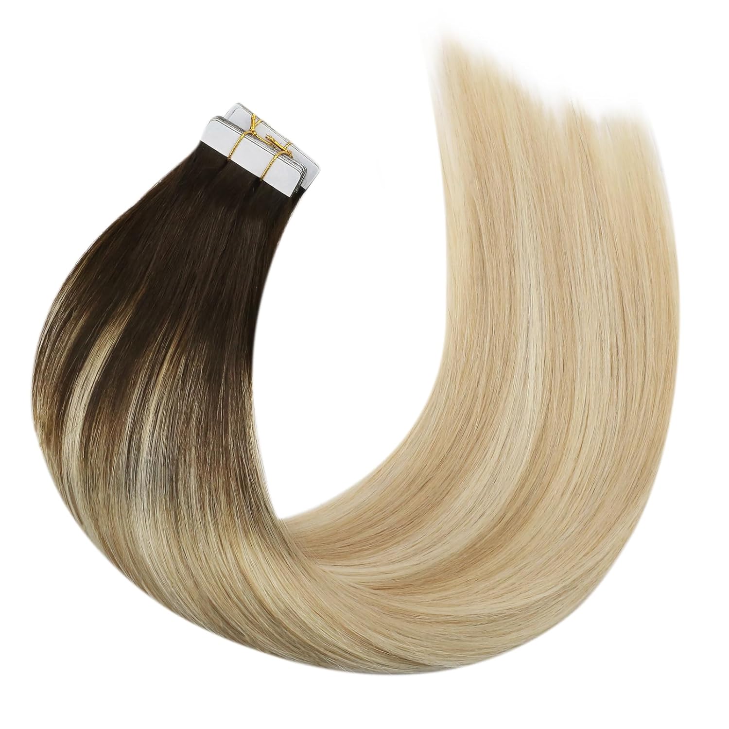 Tape In (Brown Ombre 27 Caramel Blonde Highlight 60 Blonde)